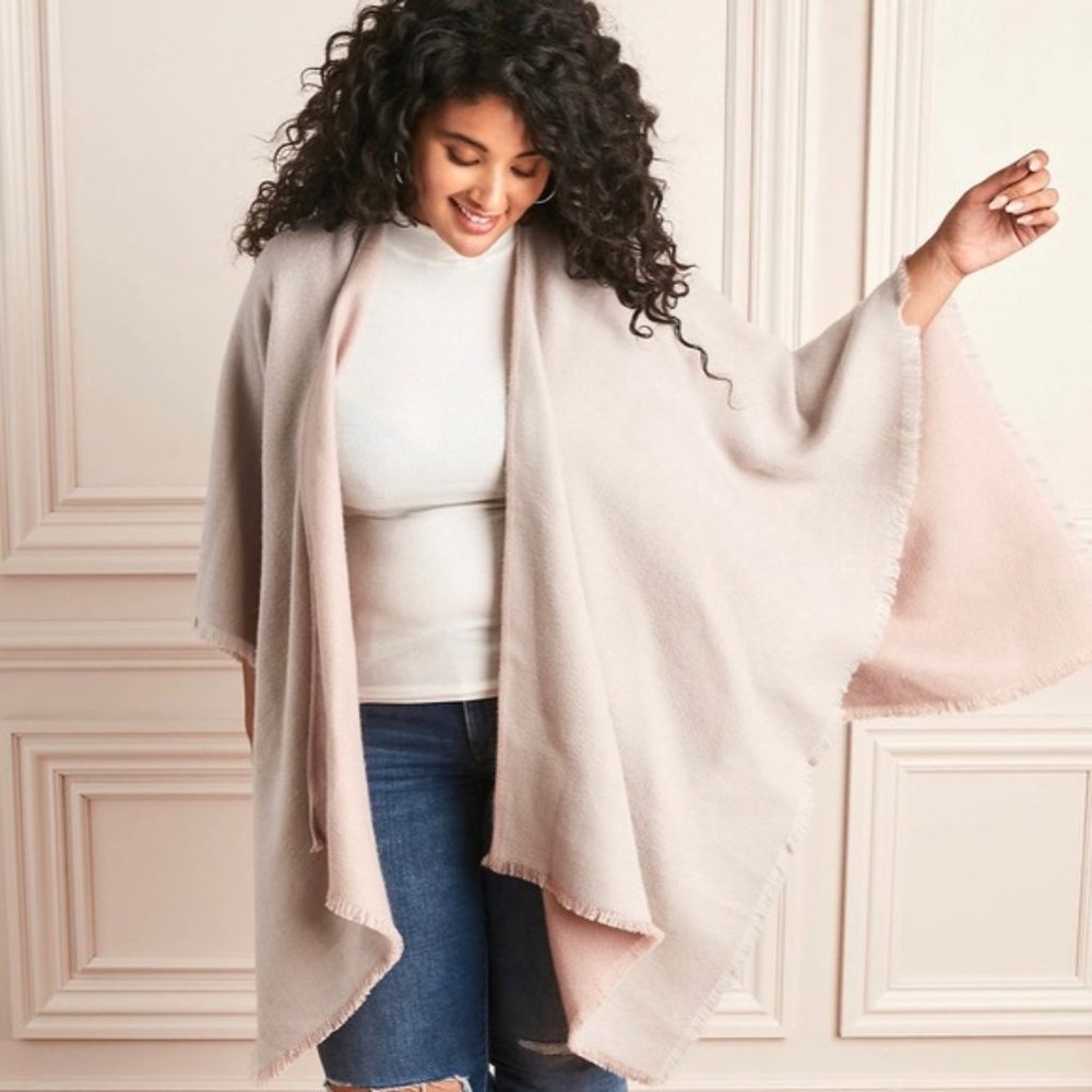Stella & Dot - Reversible Blanket Poncho